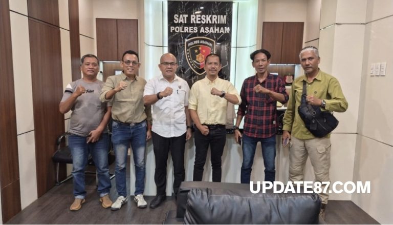 Pererat Sinergi, Pewarta Polrestabes Medan Silaturahmi dengan Kasatreskrim Polres Asahan