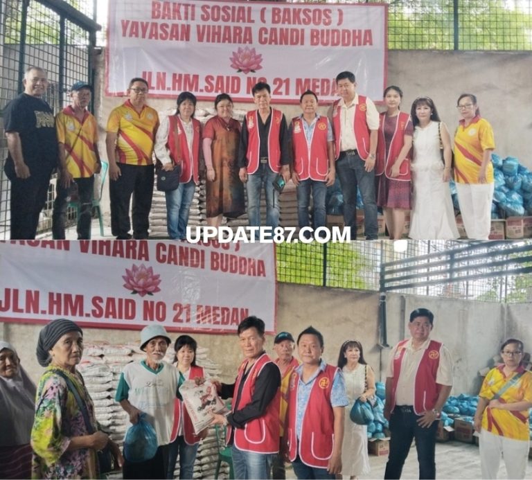 Bakti Sosial HUT Dewi Kwan Im Vihara Candi Buddha Salurkan 500 Paket Sembako