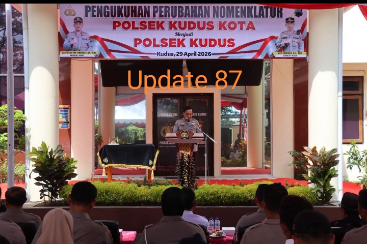 Resmi Berubah, Polsek Kudus Kota Kini Menjadi Polsek Kudus, Kapolres Tekankan Disiplin dan Integritas