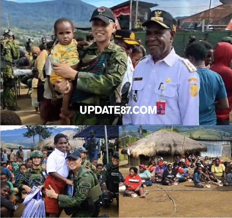 Koops TNI Habema Berbagi Kasih: Bagikan Sembako, Makan Bergizi Gratis, dan Pelayanan Kesehatan kepada Masyarakat Distrik Gome