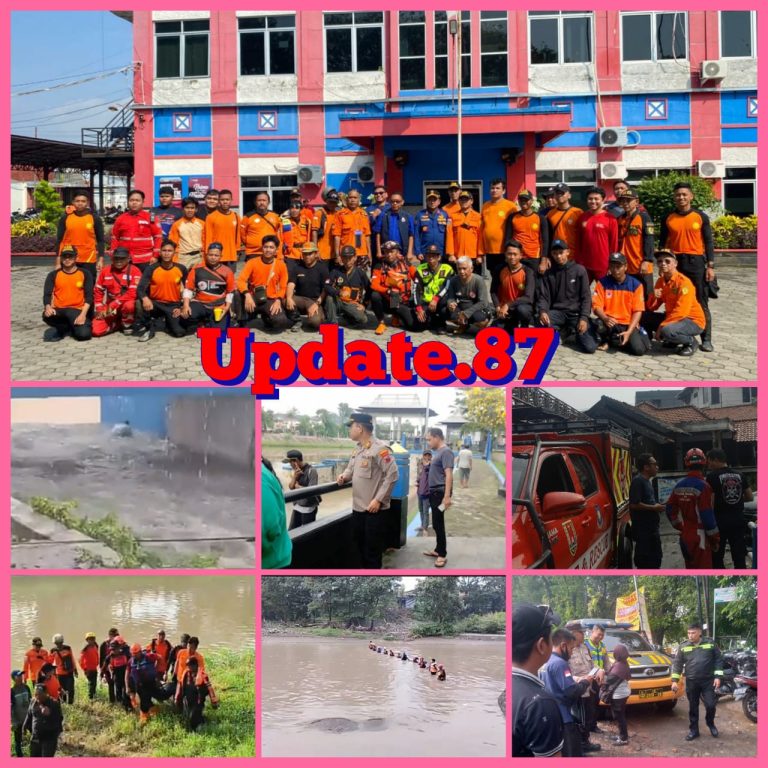 Team rescue dan Relawan Temukan korban Hanyut Dalam keadaan meninggal dunia