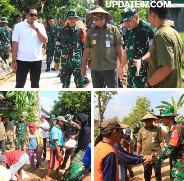 Tawa Bahagia Warga Pecah di Lokasi Sumur Bor TMMD di Dusun Gadungsari